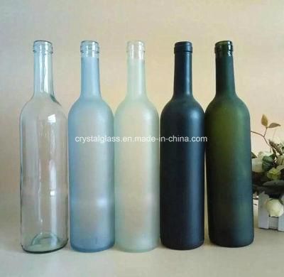 Clear Round Empty Olive Oil Glass Bottle, Wine Bottle