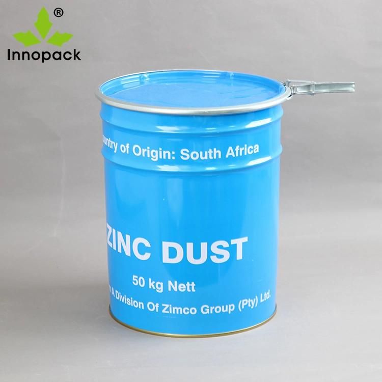Factory 18 Liter Metal Bucket Paint Pail with Lock Ring Lid