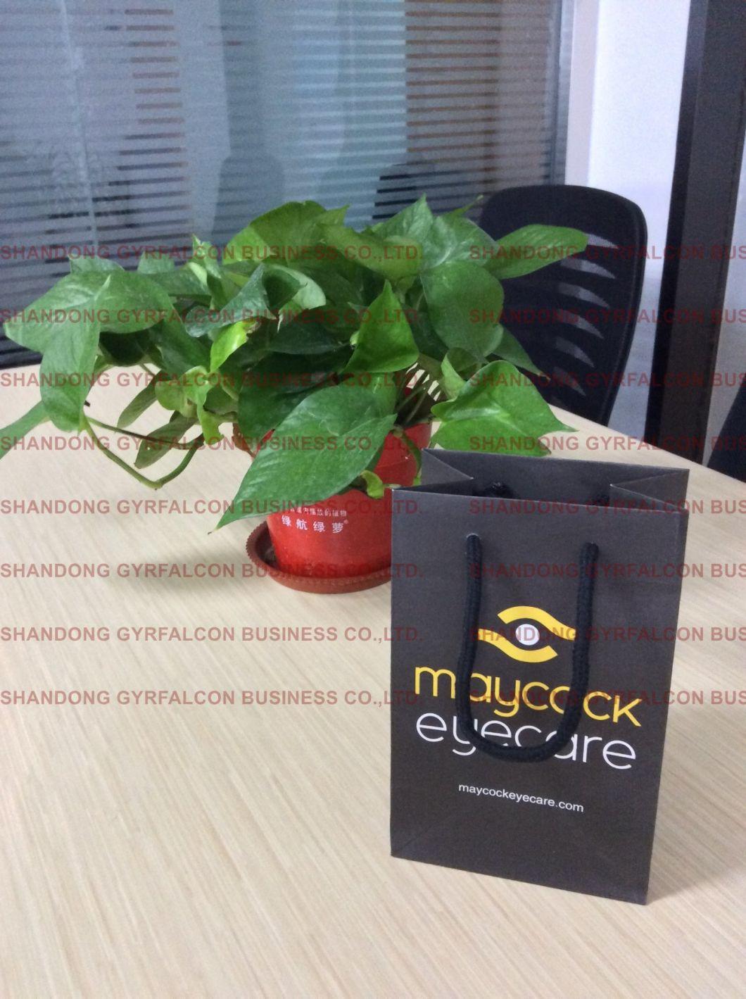 Art Paper Bag with Logo Print Glossy Lamination for Clothing/Gift/Shoes/Jewelry/Festival