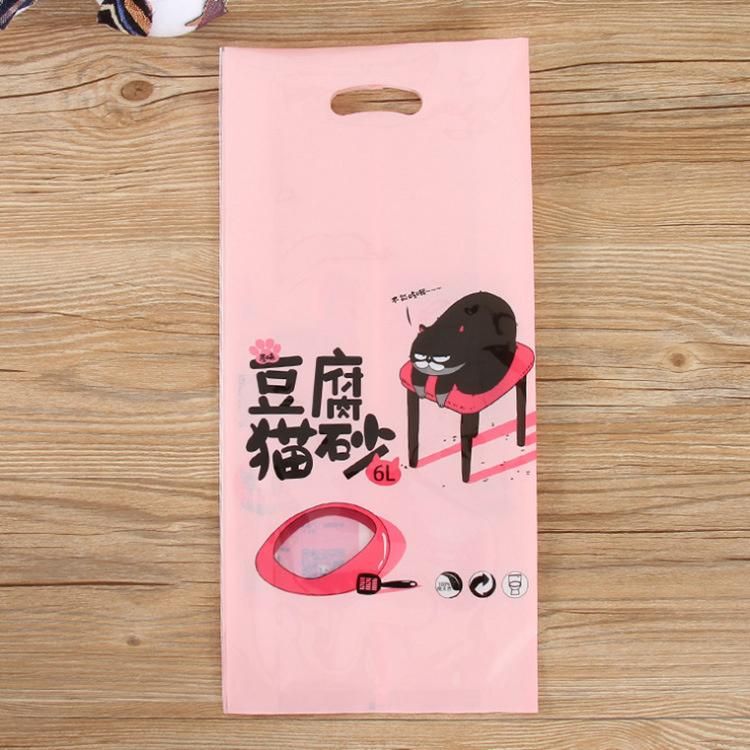 Wholesale Closed Bottom PE Bags with Your Design Printed Bentonite Cat Litter Sand