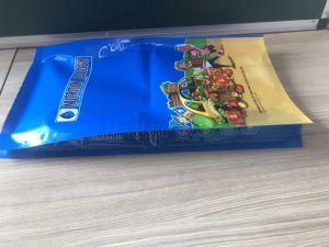 Reusable Plastic Stand up Packaging Pouch Four Side Seal Bag with Foil