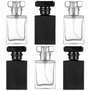 Luxury Brand Women Men Cologne Empty Black 50ml 30ml Perfume Bottles for Sale