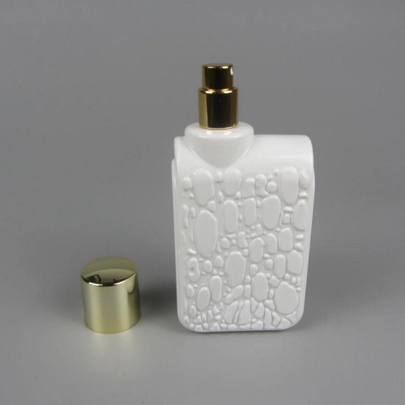 Clear Diamond Shape Glass 100ml Perfume Bottle with Your Logo