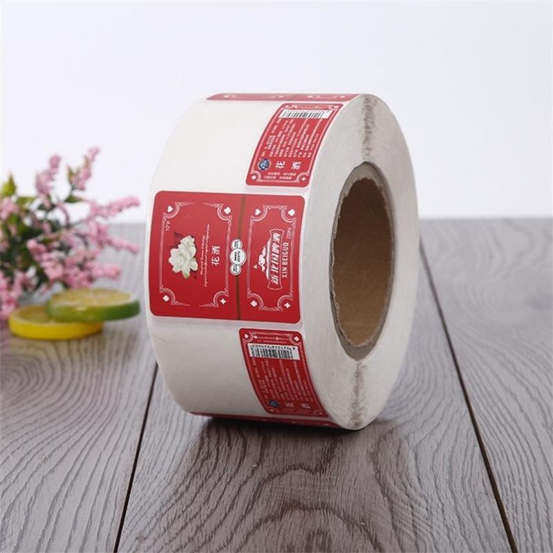 Factory Wholesale Stickers Roll Label Printing Custom Water Bottle Labels