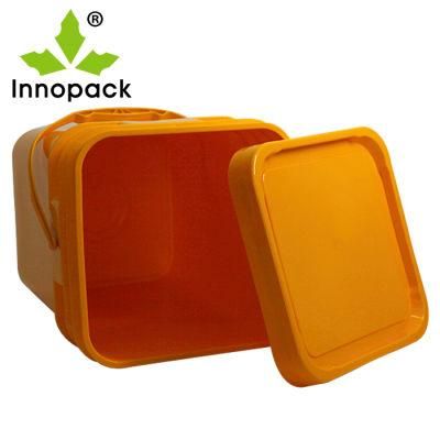 5 Gallon Food Grade Super Quality Square Black Plastic Bucket