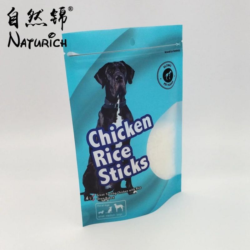 Flexible Pet Stand up Plastic Packaging Food Bag with Zipper