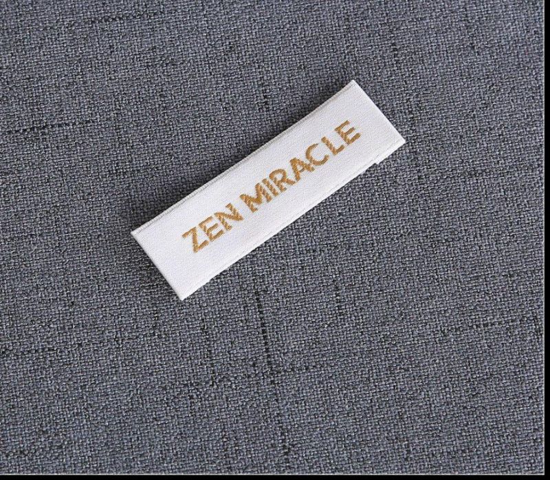 High Quality Colorful Customized Size Printed Logo T-Shirt Tag Ffy Eco Friendly Woven Mark 100% Recyclable Label for Cloth