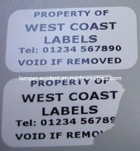 Security Custom Hot Sale Tamper Evident Sticker
