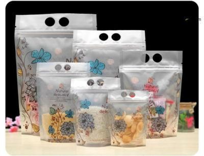 Matte Color Food Bag with Handle