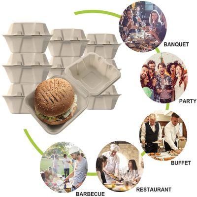 Wholesale Biodegradable Food Containers Sugarcane Fibers Bagasse Box