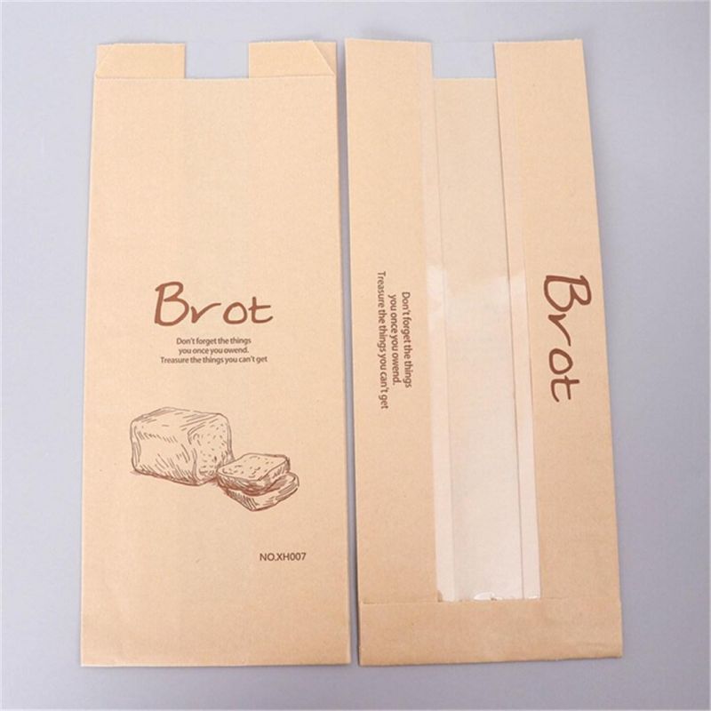 Custom Sps Snacks Logo Bakery Food Printed Paper Bags