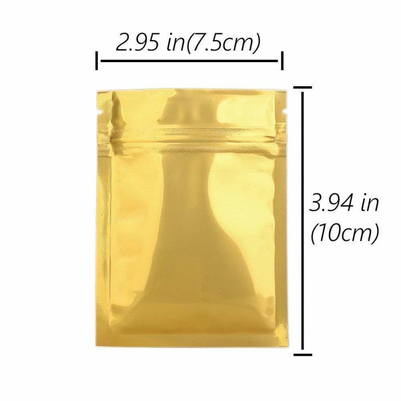 Customized Bio-Degradable Packaging Ziplock Glossy Plastic Bags Mylar Bag