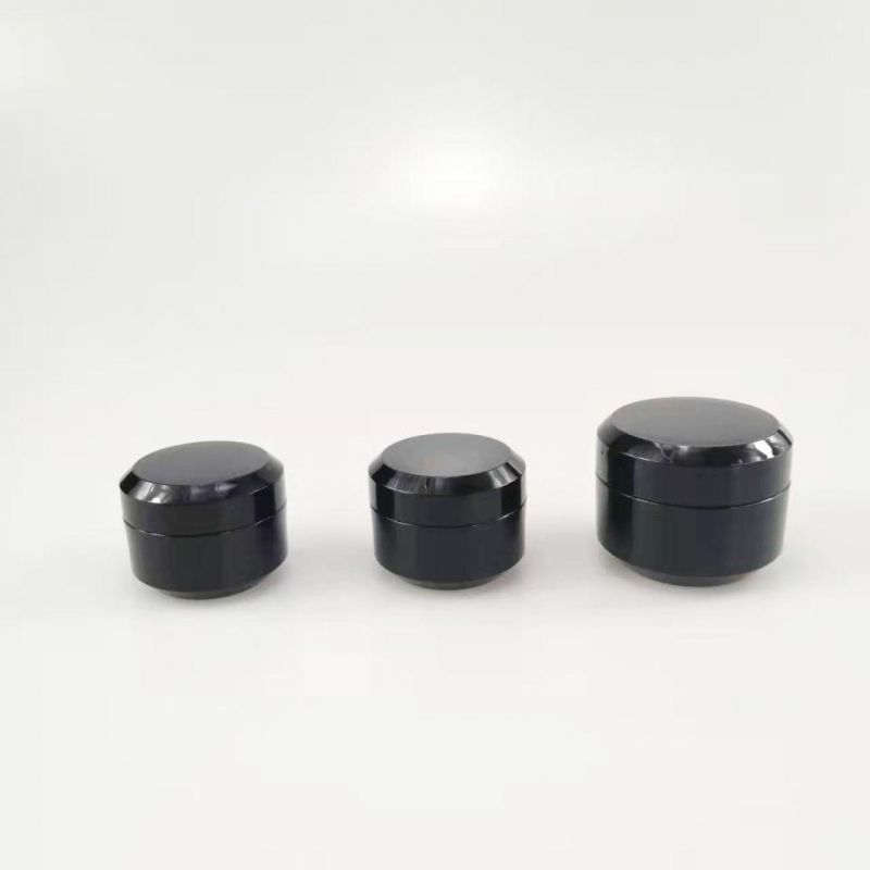 10g Black Lid Plastic Can Cosmetic Container Cream Lotion Can Cosmetic Sub Packaging Box
