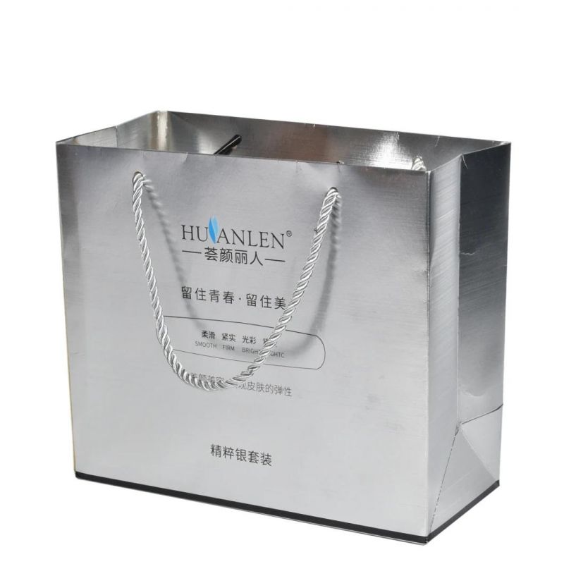 Custom Craft Fashion Ribbon Paper Shopping Bag Food Packing Bag