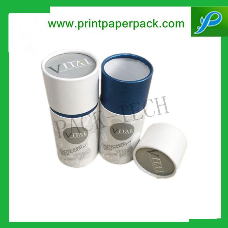 Customized Paper Round Tube Box Cosmetic Face Cream Paper Box Luxury Wine Box Tea Packaging Box