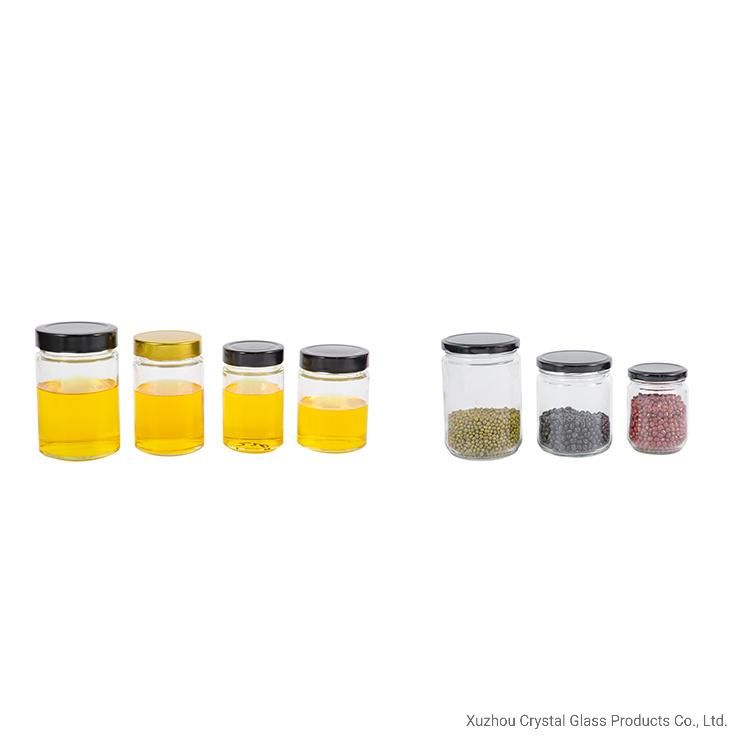 280ml 380ml 500ml Square Jam Honey Food Storage Glass Jar Glass Container