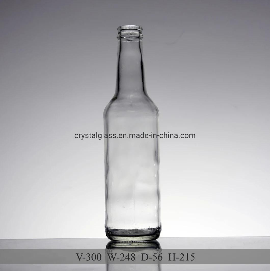 High Carbonated Beverage Glass Bottle with Crown Cap