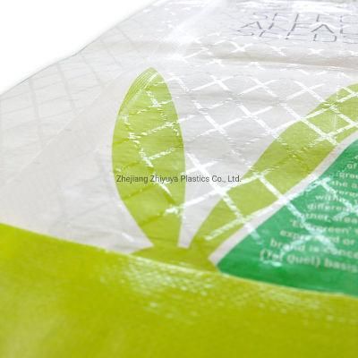 Custom 25kg Breathable Laminated PP Woven Square Bottom Woven PP Bag Fir Sale