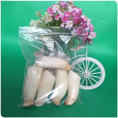 Transparent LDPE Plastic Food Storage Zipper Bag Recycled