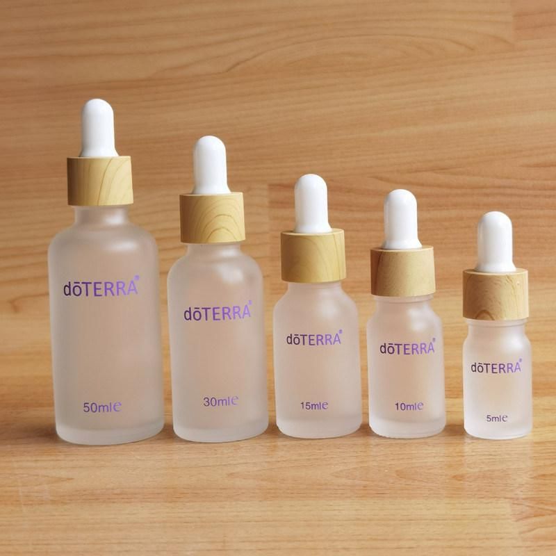 Brown Glass Bottle Gold Aluminium Dropper Cap Amber Essential Oil Bottle