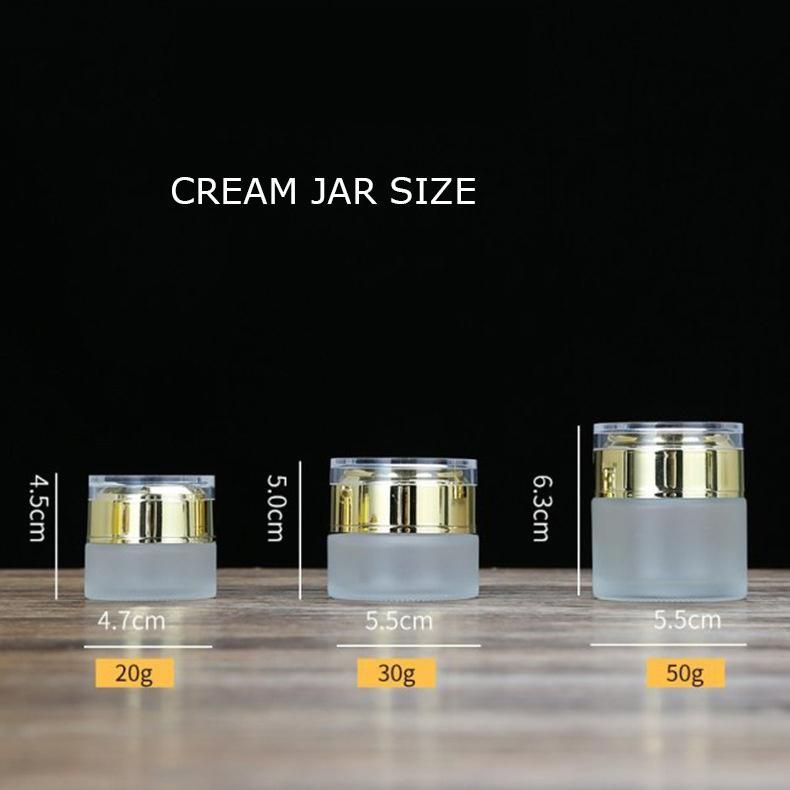 Customized Glass Spray Bottle in Frosted with Gold Caps for Cosmetic Packing