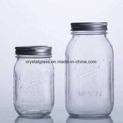 Food Storage Candy Containers Honey Cookie Jam Mason Sealed Glass Jar with Lid