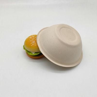 Eco-Friendly 350ml (12OZ) Bagasse Disposable Round Bowls Biodegradable Lunch Bowls