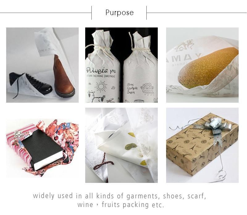 Custom Logo 17GSM Colorful Gift Garment Package Wrapping Tissue Paper