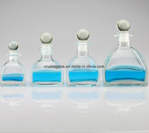 Shaped OEM Reed Diffuser Glass Bottle with Stopper