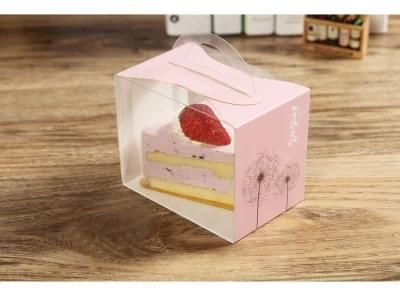 Clear Plastic Bakery Box Folding Food Packaging Box For Cup Cake Box