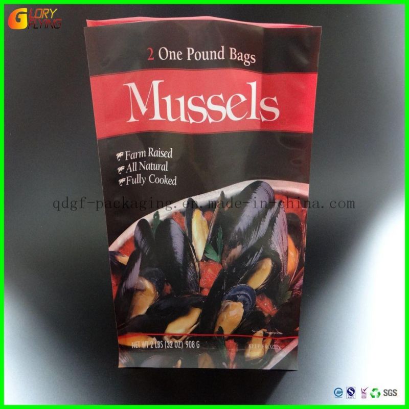 Multicolor Printed Resealable Standing Bag Plastic Zipper Food Bag.