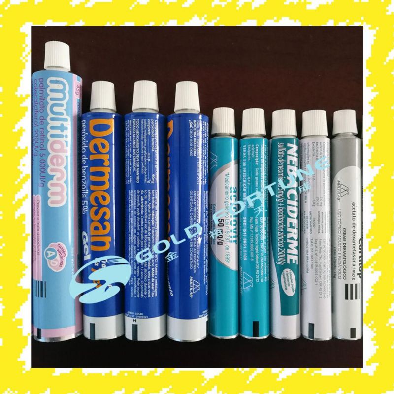 Custom Aluminum Collapsible Tube Medical Ointment Tube Packaging