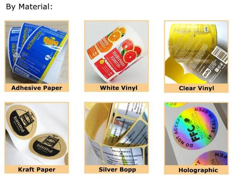Customized Printed Logo Packaging Labels Plastic Container PVC Stickers