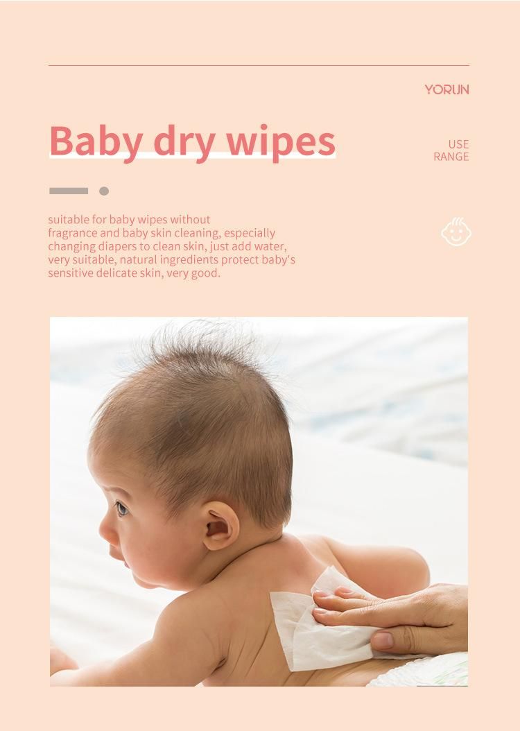 100% Biodegradable Cleaning Skin Facial Towel Multi Purpose Dry Wipe