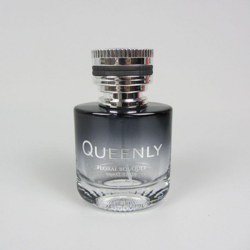 Factory Wholesale 50ml Empty Spray Glass Perfume Bottle with Metal Cap
