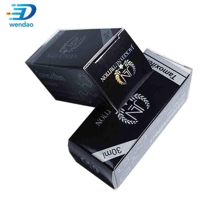 Low MOQ 100PCS Each Name Holographic Vial Packaging Bottle 10ml Vial Box