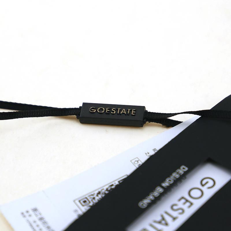 Poyester Strings Black Color Fsc Paper Hangtag