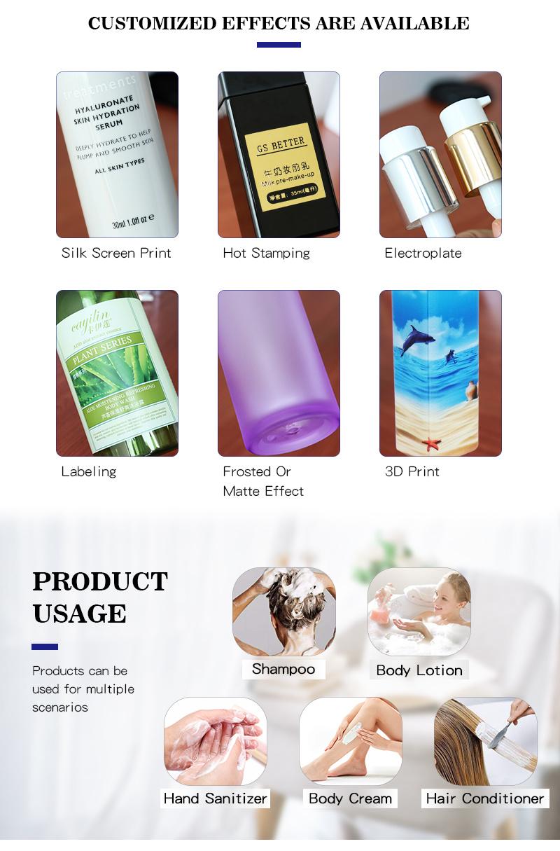 Wholesale Factory Supply Eco Friendly PETG Plastic Small Cute 50ml 60ml Lotion Container