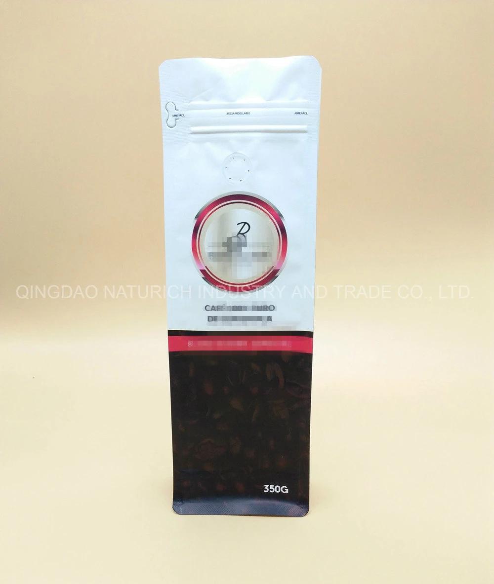 2lb Quad Seal Flat Bottom Bag with Zipper