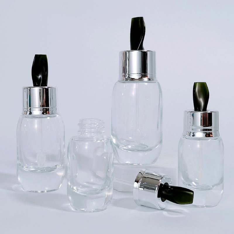 Custom Facial Skin Care Packaging Cosmetic Essence Cream Glass Bottle 30ml 50ml with Stick
