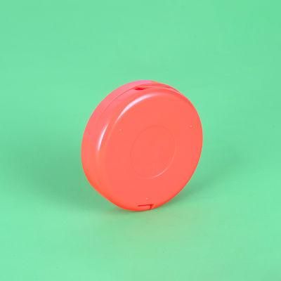 High Quality Orange Plastic Powder Container Compact Powder Container Foundation Container Press Power with Mirror