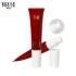 OEM Custom Empty Dark Red Foundation Cosmetic Plastic Airless Pump Tube