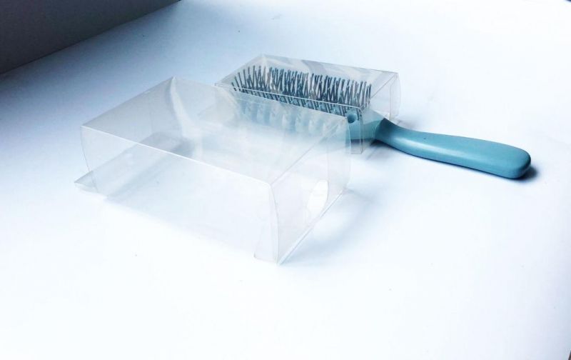 Customized Clear Plastic Box Folding Packaging For Comb