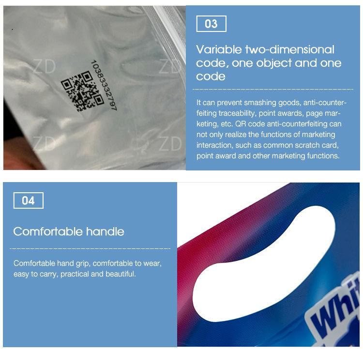New product 2020 standing washing powder packaging bag liquid laundry detergent spout pouch