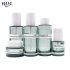 Transparent Round Cosmetic Serum Bottles Packaging Lotion Pump Glass Bottle