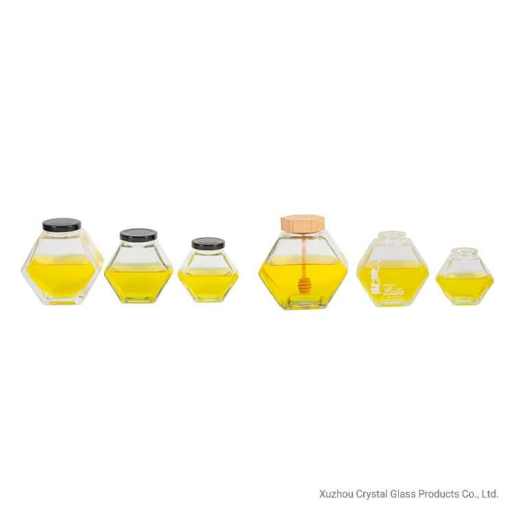 280ml 380ml 500ml Square Jam Honey Food Storage Glass Jar Glass Container