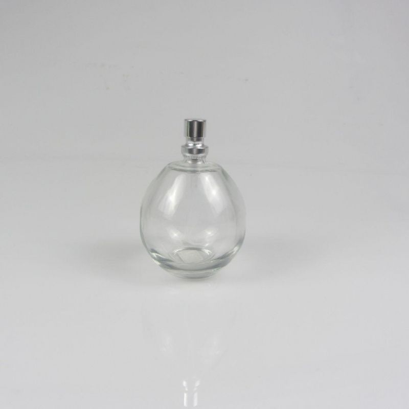 Free Sample Empty Clear Luxury Beautiful Round Perfume Bottle