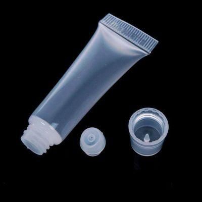 Transparent Plastic Cosmetic Tube Lipstick Tube with Lip Brush Head