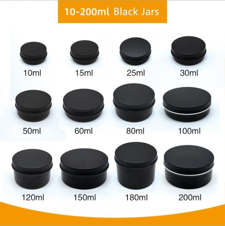 Custom Lip Balm Empty Eye Shadow Metal Tins Container Aluminum Cream Cosmetic Jar with Aluminum Lid