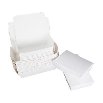 Hot Sale White Cardboard Lunch Box with Personalized Printing